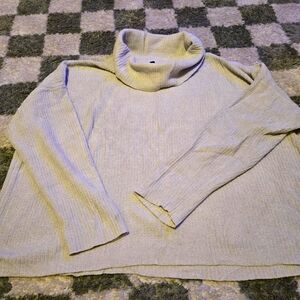 Eileen Fisher Cream Cowl Neck Sweater